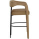 Mavia 39 inch Ludlow Sesame Leather Barstool